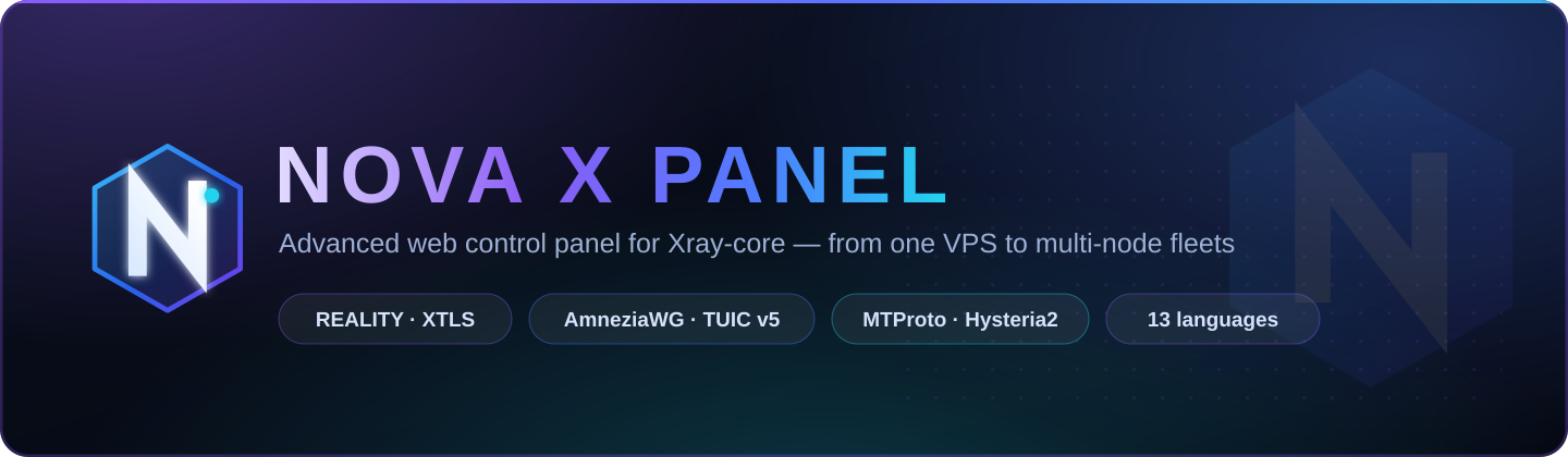 NOVA-X-PANEL Banner